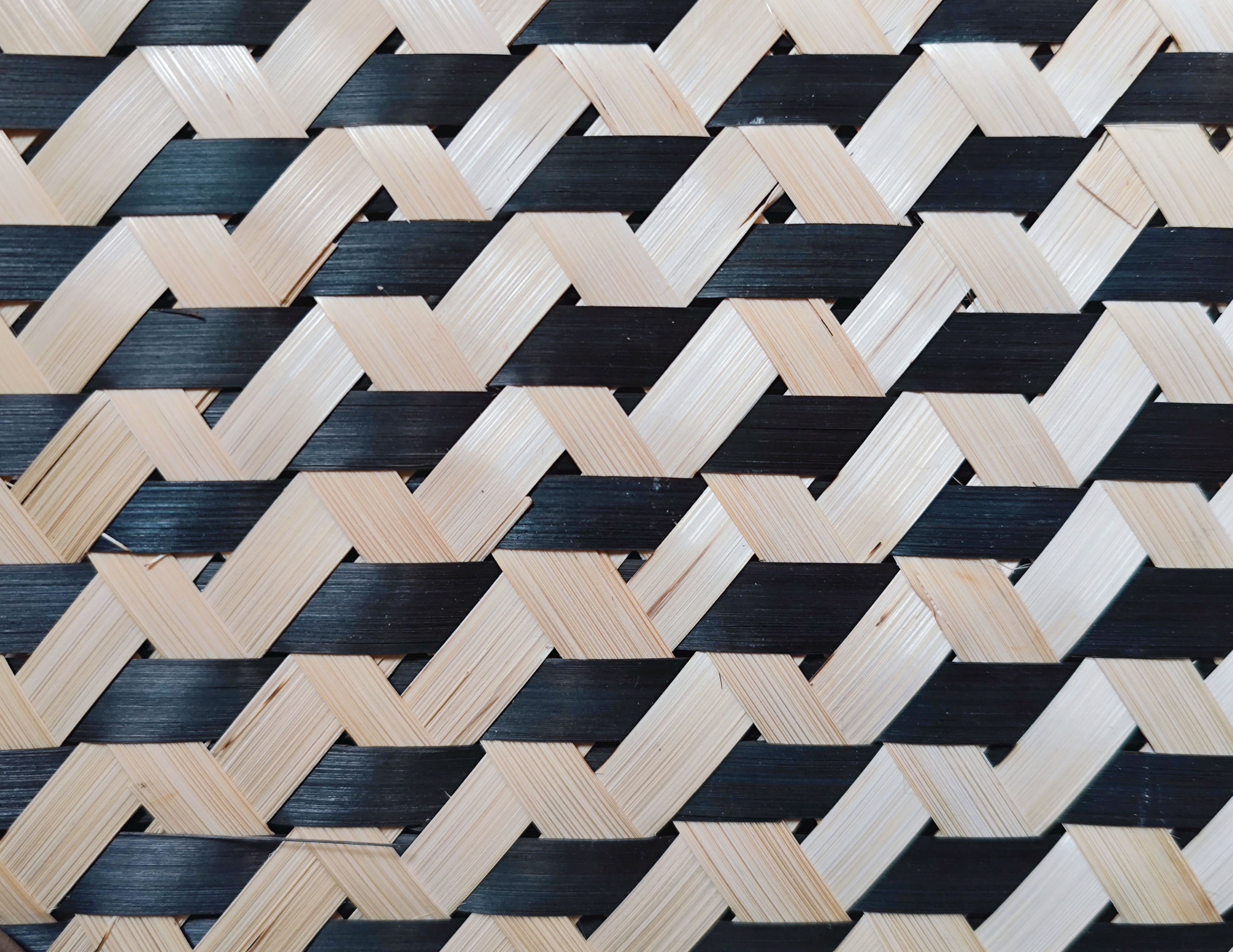 3D Black and White Bamboo Webbing 